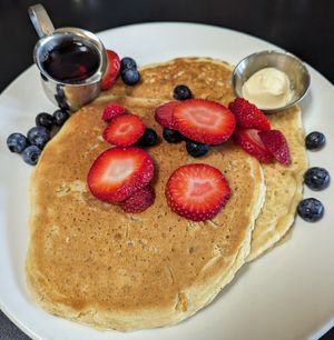 Pancakes & Fresh Berries at Blossoming Lotus - Irvington in Portland