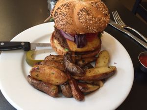Cheese Burger  at Blossoming Lotus - Irvington in Portland