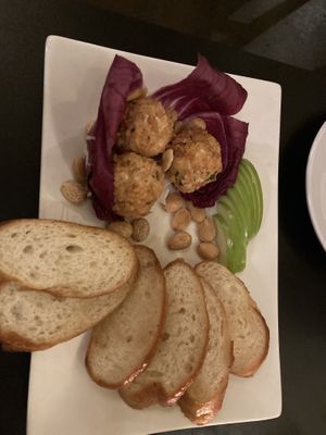 Chevre entreé (delicious)  at Blossoming Lotus - Irvington in Portland