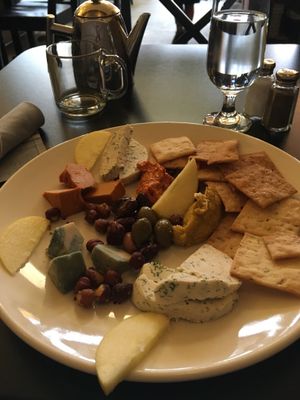 Vegan cheese platter at Blossoming Lotus - Irvington in Portland