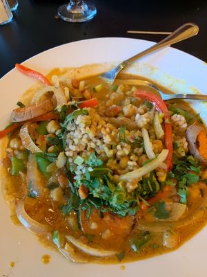 Delicious Chana masala at Blossoming Lotus - Irvington in Portland