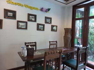 Inside at Shewe Vegan & Vegetarian Cafe in Chiang Mai
