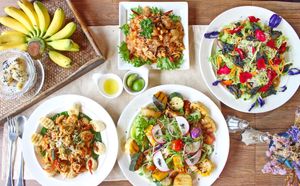 Salads at Shewe Vegan & Vegetarian Cafe in Chiang Mai