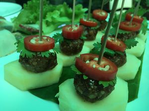 Ma Hor - nice appetiser!  at Shewe Vegan & Vegetarian Cafe in Chiang Mai