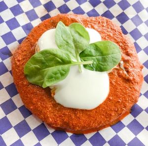 La deliciosa y única gordita ahogada, hay de frijol, champiñón, queso, espinaca y combinadas. at La Ruta del Chai in Mexico City