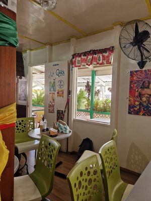 Such a beautiful place and beautiful terrace 😍 at StarLine Ital Kitchen in Roseau