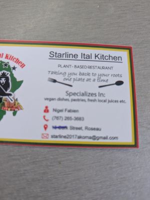  at StarLine Ital Kitchen in Roseau