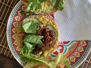 Vegan sandwich  at StarLine Ital Kitchen in Roseau