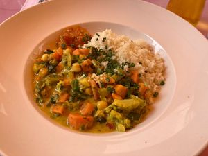 Vegetable curry at April in Feldkirch