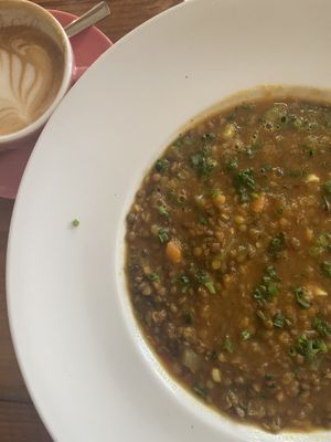 Ayurvedic lentil stew at April in Feldkirch
