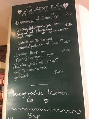daily menu, changes every day at April in Feldkirch