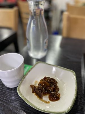 Side dish  at Dotori Kalguksu in Seoul