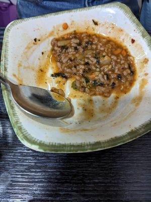 Porridge at Dotori Kalguksu in Seoul