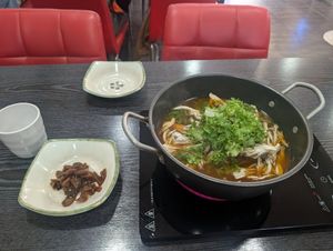 Vegan Kalguksu at Dotori Kalguksu in Seoul