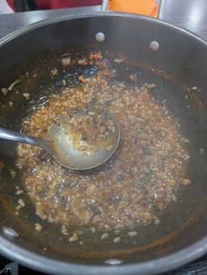 Porridge at Dotori Kalguksu in Seoul