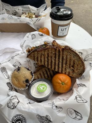 Chik’n panini  at UT47 Manhattan in New York City