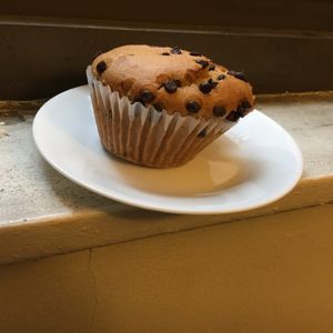 Vegan muffin (plated at home) at UT47 Manhattan in New York City