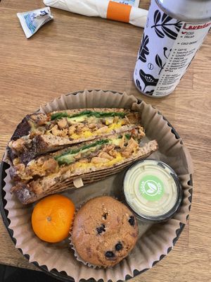 Soy chicken panini  at UT47 Manhattan in New York City