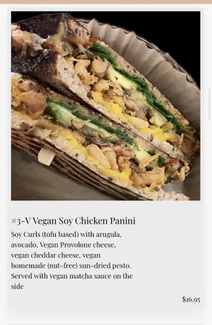 The sandwich I ordered - delicious  at UT47 Manhattan in New York City