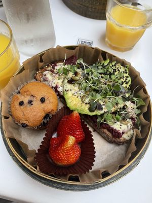 Beet Avocado Toast  at UT47 Manhattan in New York City
