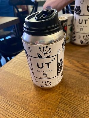 Chai latte with Macadamia milk at UT47 Manhattan in New York City