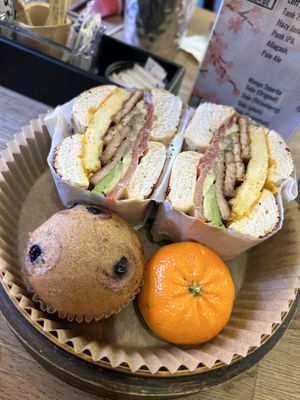 vegan blt with avocado & “egg"  at UT47 Manhattan in New York City