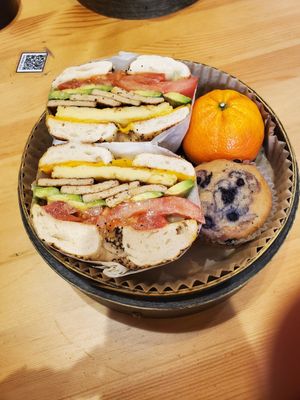 V-6 breakfast sandwich at UT47 Manhattan in New York City