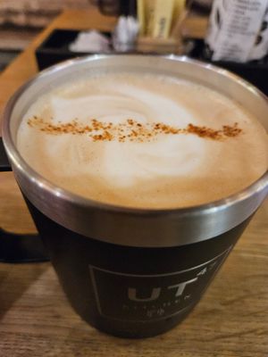 Ginger latte at UT47 Manhattan in New York City