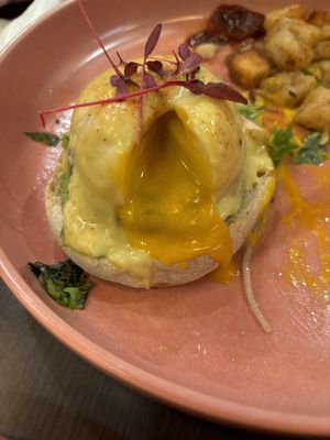 This was the yolk in the Benedict. So convincing!   at UT47 Manhattan in New York City