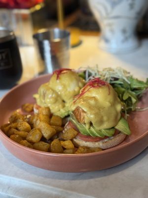 Vegan Salmon Benedictt  at UT47 Manhattan in New York City