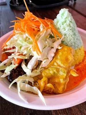 Vegan meal  at Indo Tempeh House in Christchurch