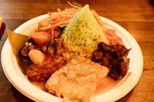 The vegan meal  at Indo Tempeh House in Christchurch