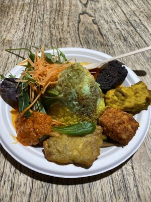 Vegan meal   at Indo Tempeh House in Christchurch
