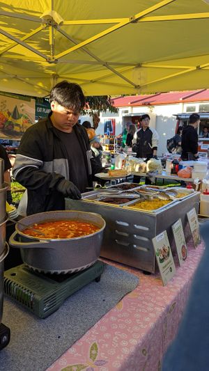 Booth at Vegan Night Market at Indo Tempeh House in Christchurch