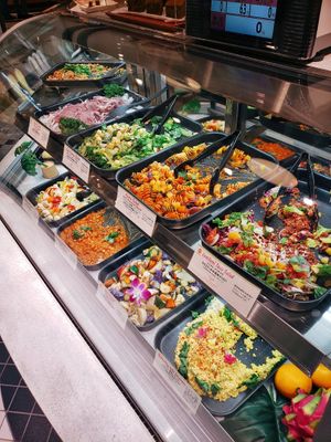Choices for deli plates at Peace Cafe - Shibuya Scramble Square in Tokyo
