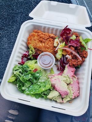 cutlet meal at Peace Cafe - Shibuya Scramble Square in Tokyo