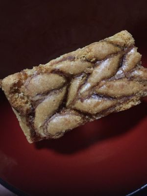 Mochi cake. YUM at Peace Cafe - Shibuya Scramble Square in Tokyo