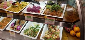 individual deli dishes for lunch boxes at Peace Cafe - Shibuya Scramble Square in Tokyo