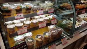 peace cafe deli window (larger quantities to take home) at Peace Cafe - Shibuya Scramble Square in Tokyo