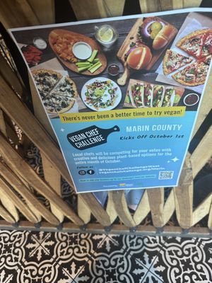 We came for the vegan challenge in Marin October 2025  at Flores in Corte Madera