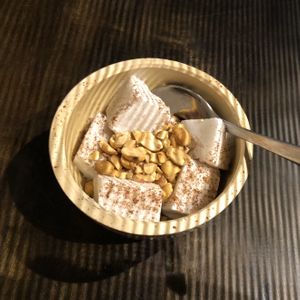 Coconut ice cream  at La Gom Kitchen in Phu Quoc