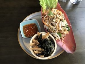 Banana blossom salad  at La Gom Kitchen in Phu Quoc