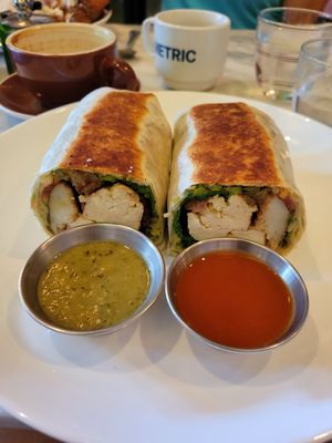 Tofu breakfast burrito at Lula Cafe in Chicago