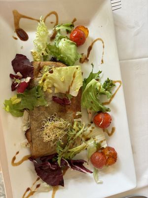 Vegan mushrooms in pastry, delicious!   at La Estación in San Pablo De Buceite