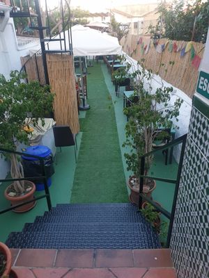 Back outside at Namaste Nepalese and Indian in Nerja