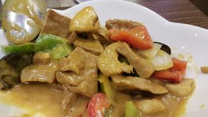 Thai curry with unchicken at Chun in Madrid