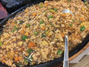 Vegetable fried rice at Chun in Madrid