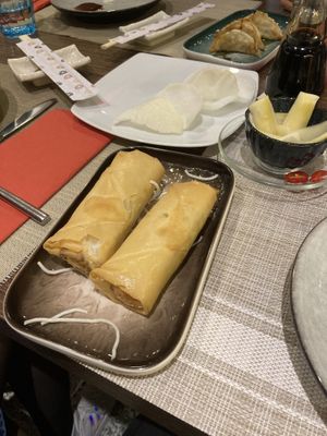 Veggie rolls  at Chun in Madrid