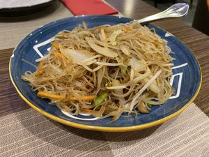 Fideos de arroz vegetal  at Chun in Madrid