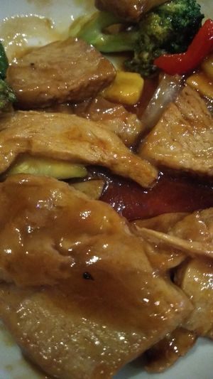 Seitan con vegetales at Chun in Madrid